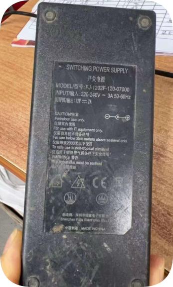 *Brand NEW*FJ-1202F-120-07000 12V 7A 84W Round Mouth Power Supply DC Charger Cable Compa